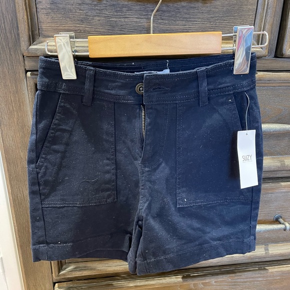 3 brand new short pants in size 1 in red-navy and jeans - Picture 4 of 11